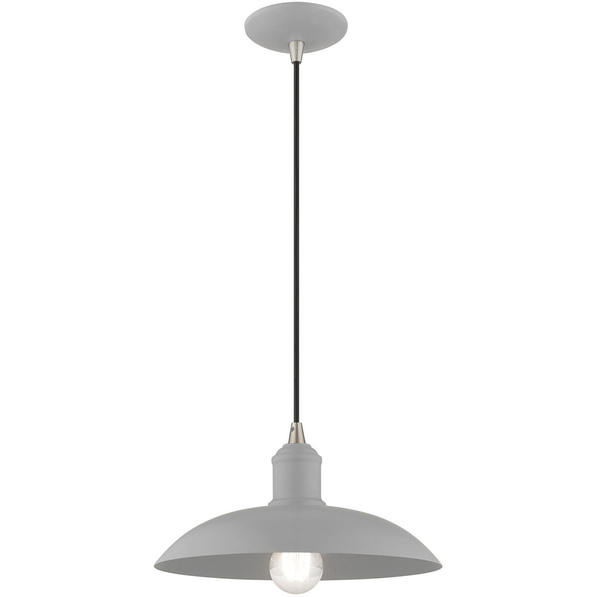 Allison 1 Light 12.5 inch Nordic Gray Mini Pendant Ceiling Light