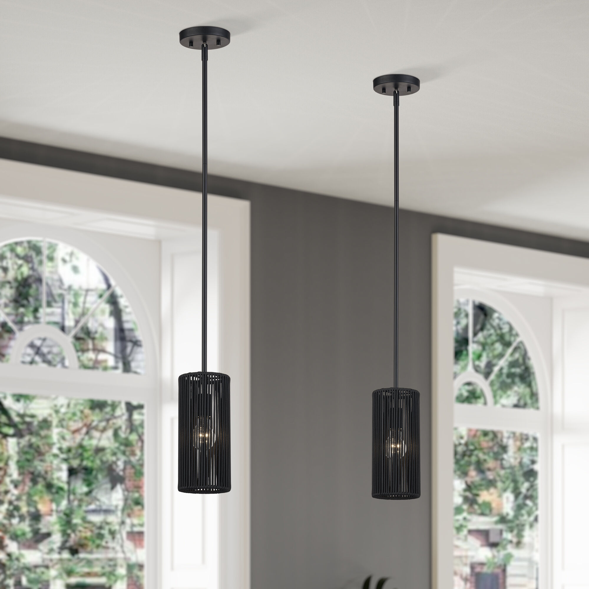 Acordia 1 Light 5.13 inch Black Mini Pendant Ceiling Light