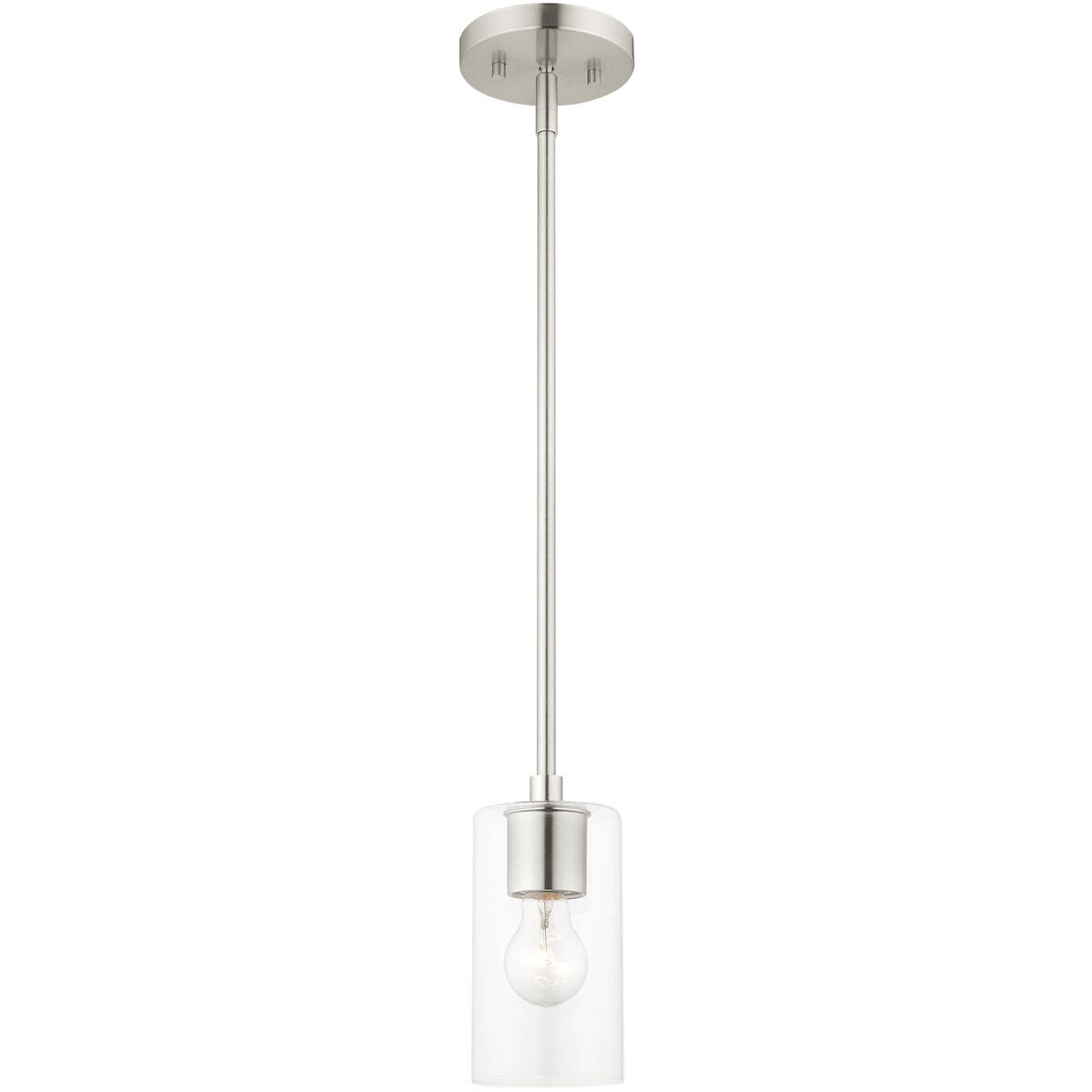 Zurich 1 Light 5 inch Brushed Nickel Pendant Ceiling Light