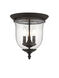 Legacy 3 Light 12 inch Bronze Flush Mount Ceiling Light