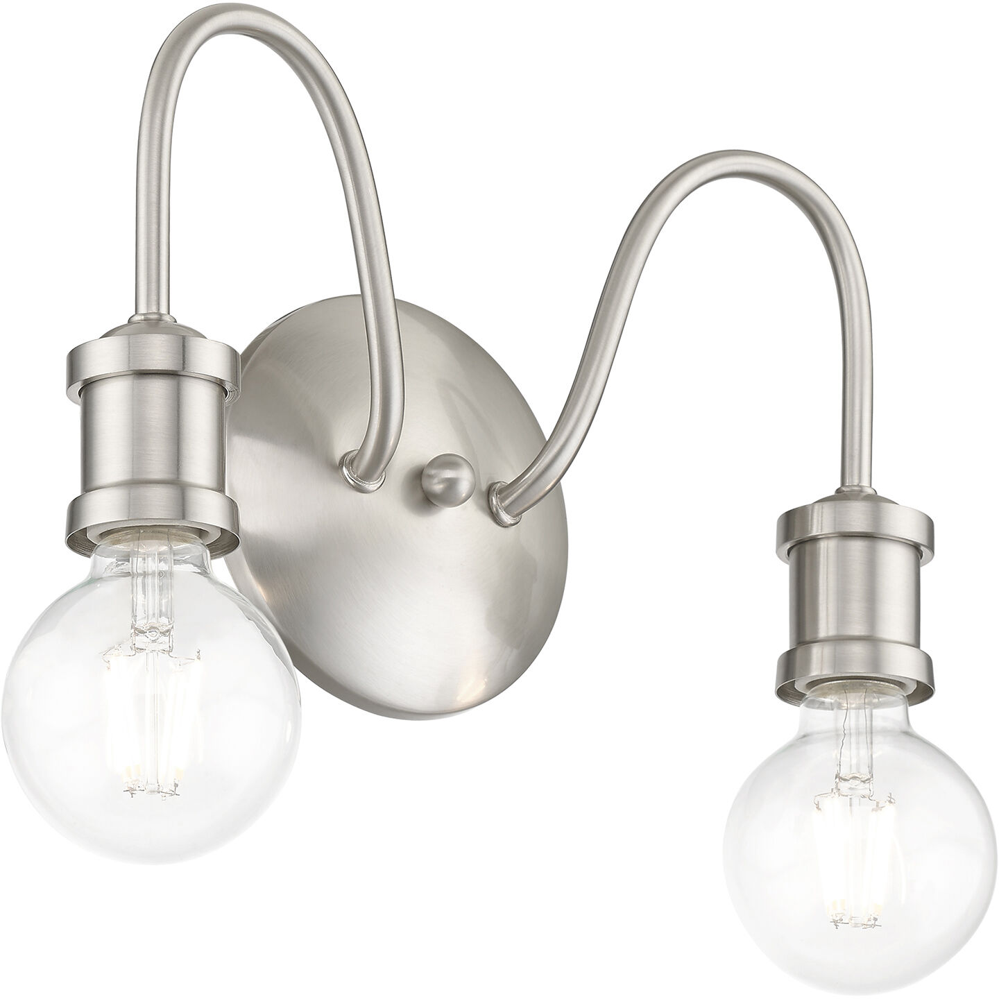 Lansdale 2 Light 14 inch Brushed Nickel Vanity Sconce Wall Light