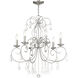 Donatella 6 Light 25 inch Brushed Nickel Chandelier Ceiling Light
