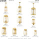 Oslo 1 Light 6.25 inch Satin Brass Small Outdoor Pendant Lantern