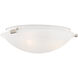 Oasis 3 Light 17 inch Brushed Nickel Semi-Flush Mount Ceiling Light
