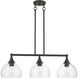 Glendon 3 Light 30 inch Bronze Linear Chandelier Ceiling Light