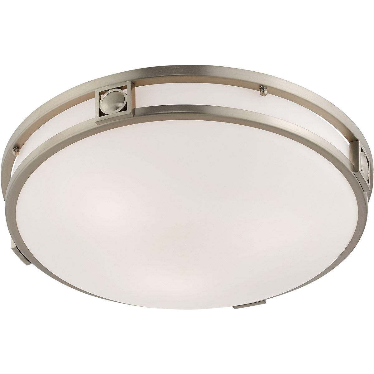 Titania 3 Light 16 inch Brushed Nickel Flush Mount Ceiling Light