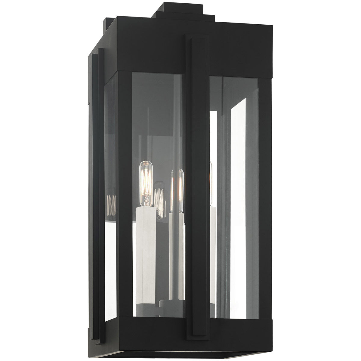 Lexington 3 Light 23 inch Black Outdoor Wall Lantern