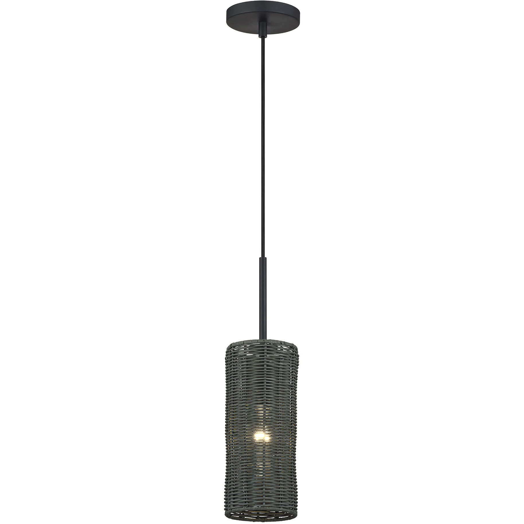 Weavington 1 Light 5.13 inch Black Mini Pendant Ceiling Light