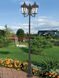 Morgan 3 Light 100 inch Bronze Outdoor 3 Head Post