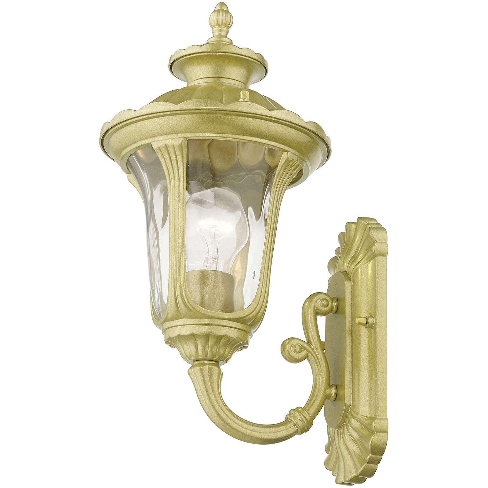Oxford 1 Light 14.5 inch Soft Gold Outdoor Wall Lantern, Small