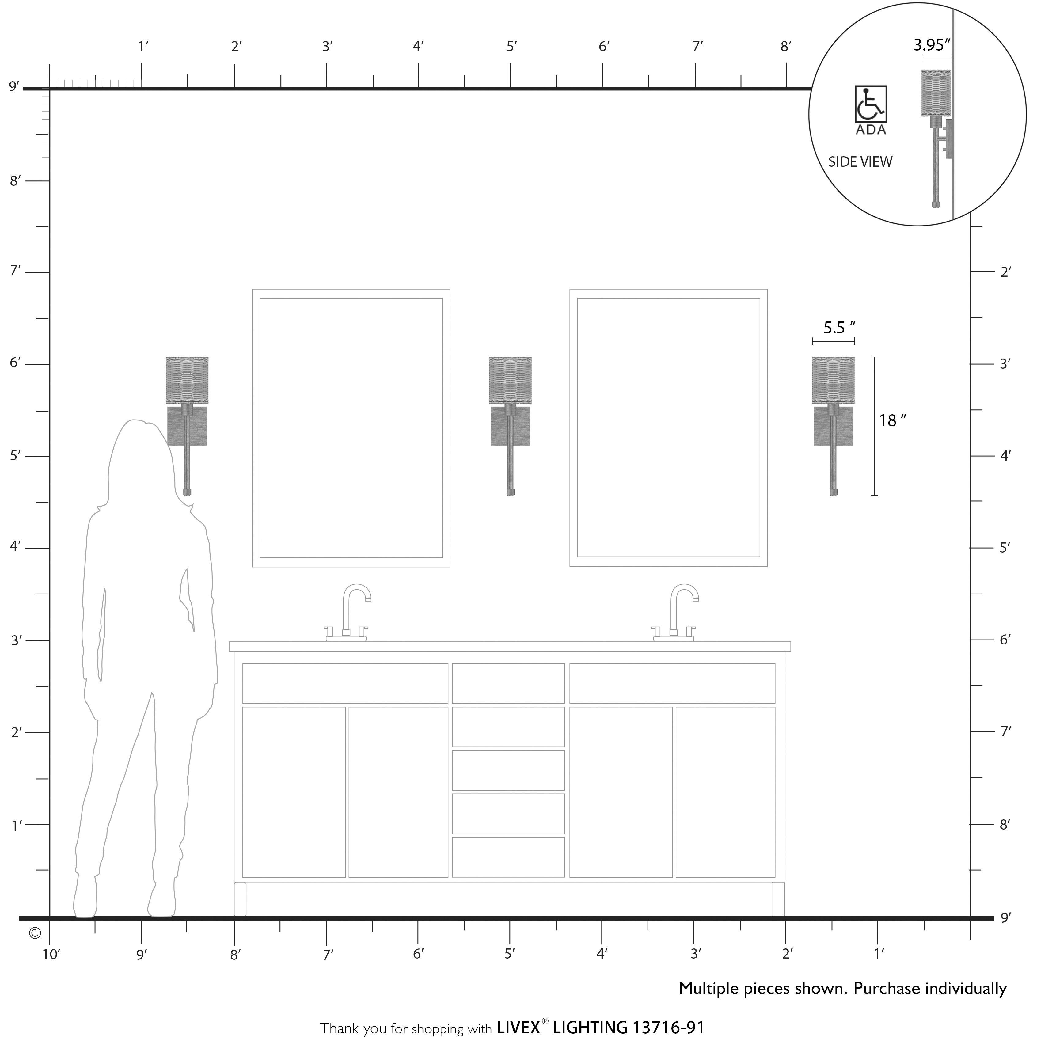 Weavington Wall Sconce Wall Light, Single