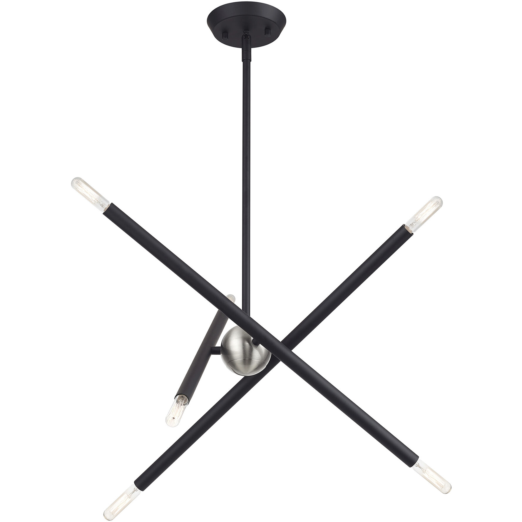 Soho 6 Light 20 inch Black Chandelier Ceiling Light