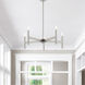 Copenhagen 5 Light 25 inch Brushed Nickel Chandelier Ceiling Light