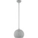 Charlton 1 Light 10 inch Nordic Gray with Brushed Nickel Accents Pendant Ceiling Light