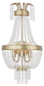 Valentina 3 Light 13 inch Hand Applied Winter Gold Wall Sconce Wall Light