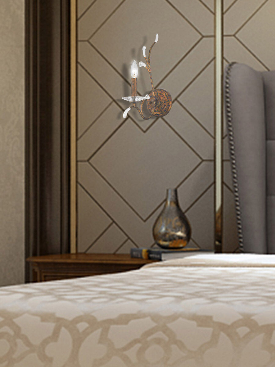 Serafina 1 Light 5 inch Hand Applied Venetian Golden Bronze Wall Sconce Wall Light