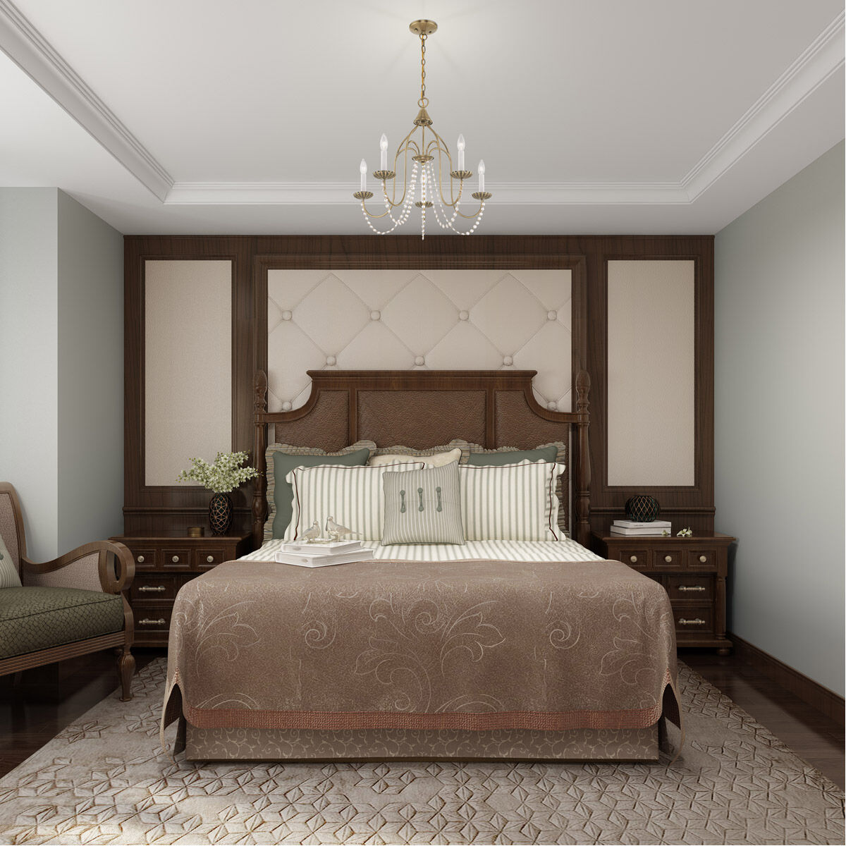 Alessia 5 Light 24 inch Antique Brass Chandelier Ceiling Light