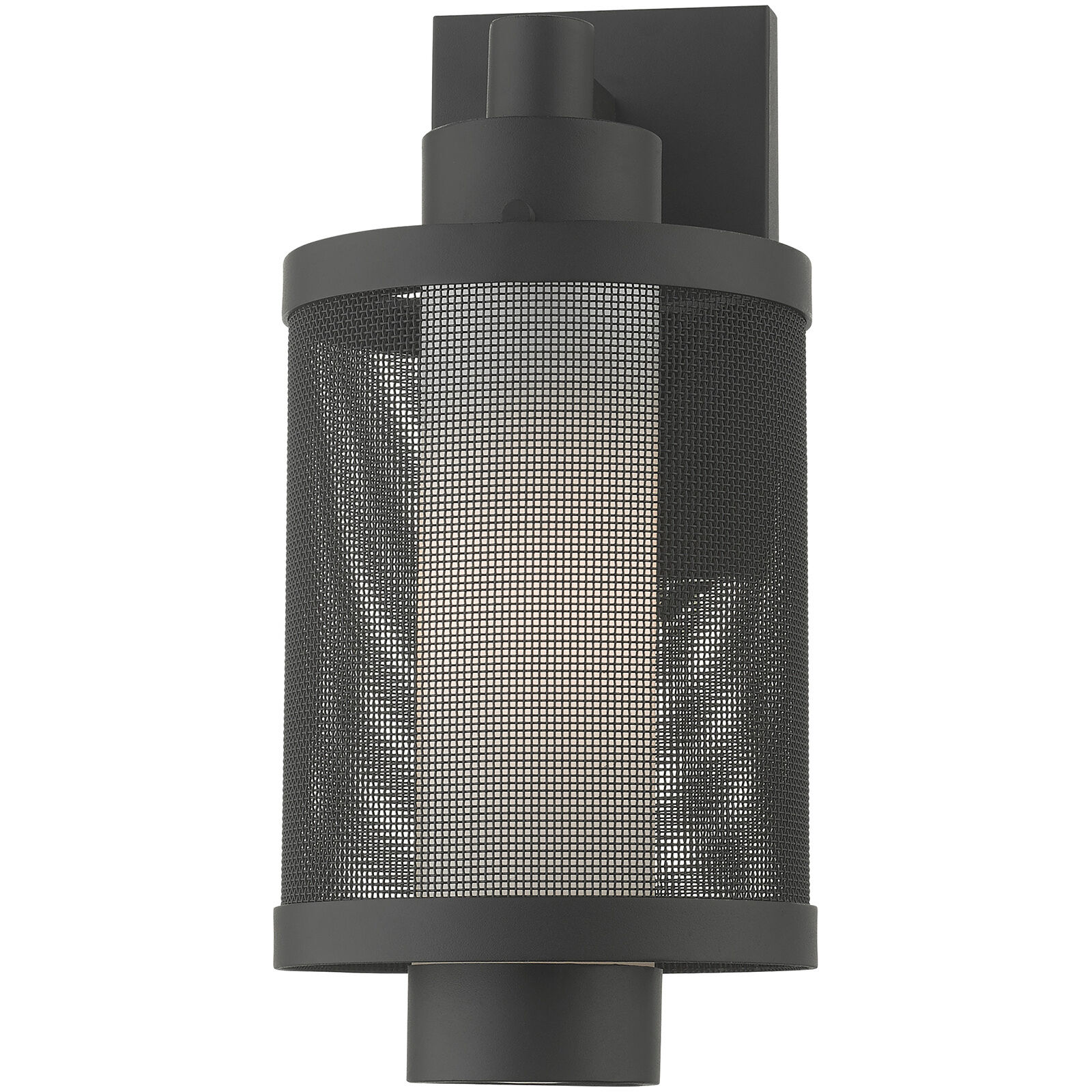Nottingham 1 Light 15 inch Textured Black Outdoor Wall Lantern