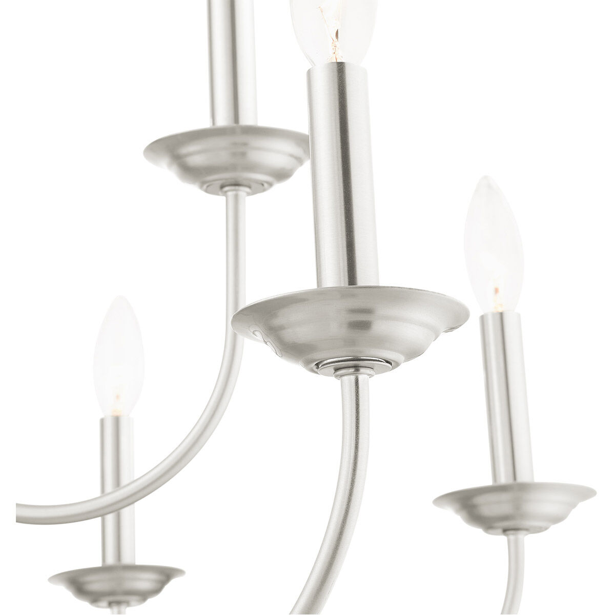 Estate 9 Light 30 inch Brushed Nickel Chandelier Ceiling Light