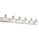 Birmingham 6 Light 48 inch Brushed Nickel Vanity Sconce Wall Light 