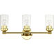 Whittier 3 Light 22 inch Polished Brass Vanity Sconce Wall Light