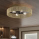 Goldiemesh 4 Light 22 inch English Bronze Semi Flush Mount Ceiling Light, Extra Large