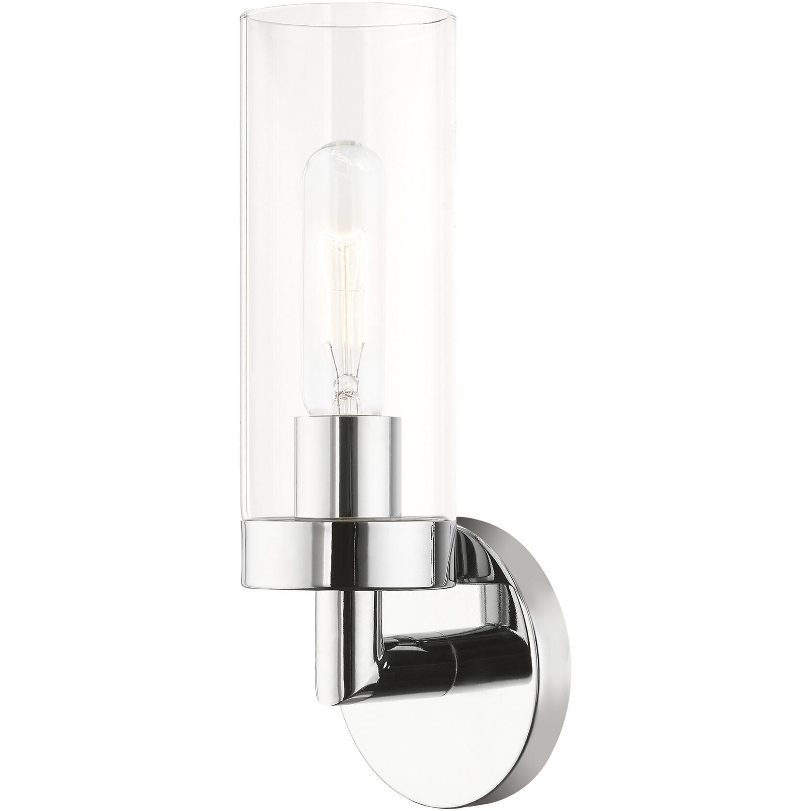 Ludlow 1 Light 4 inch Polished Chrome ADA Single Sconce Wall Light, Single