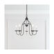Alessia 5 Light 24 inch Black Chandelier Ceiling Light
