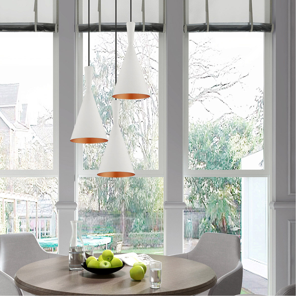 Allison 1 Light 7 inch White Mini Pendant Ceiling Light