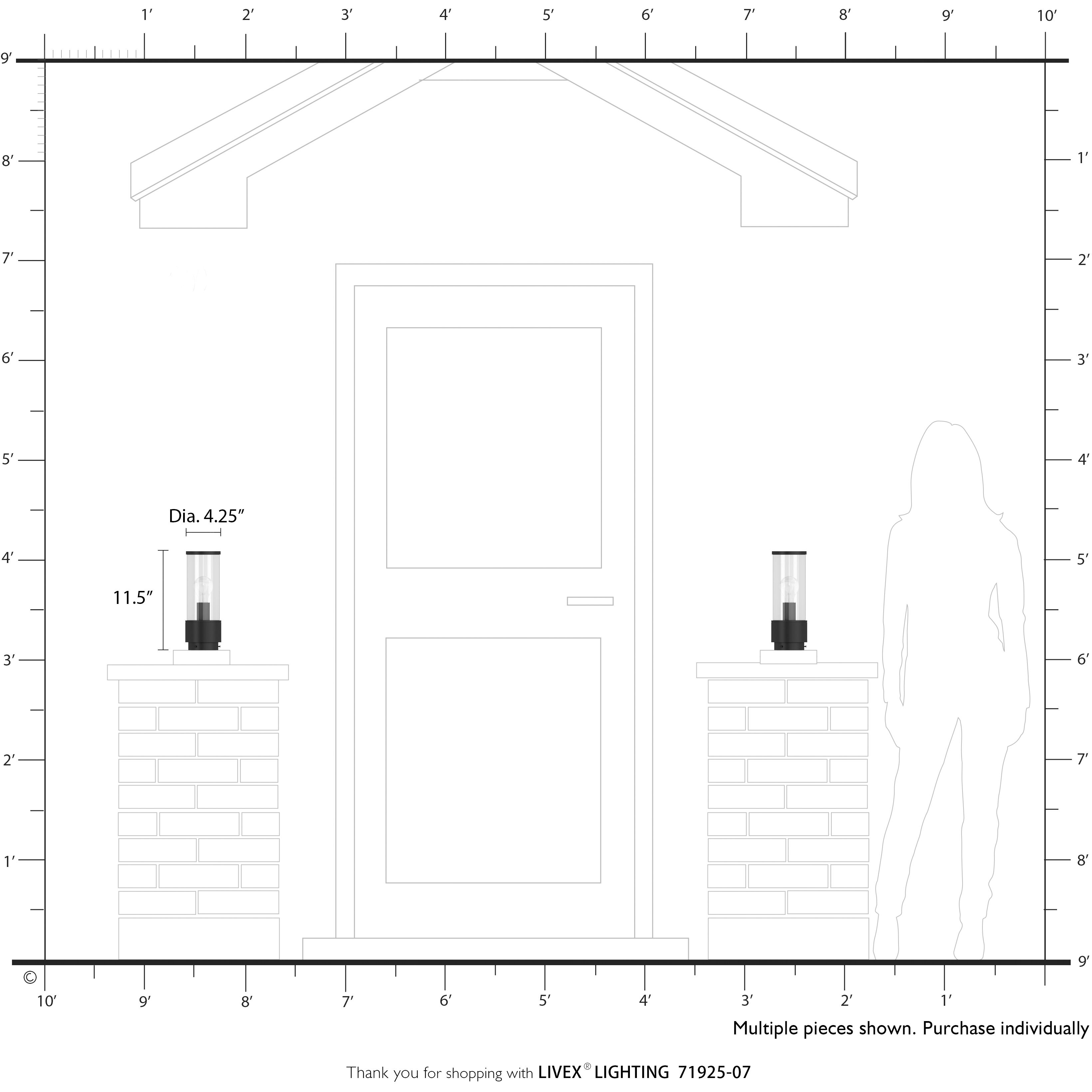 Atlantic 1 Light 11.5 inch Bronze with Antique Gold Finish Accents Outdoor Medium Post Top Lantern