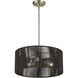 Acordia 3 Light 18 inch Antique Brass Pendant Chandelier Ceiling Light