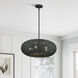 Deluna 5 Light 22 inch Black Pendant Chandelier Ceiling Light