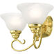 Coronado 2 Light 19 inch Polished Brass Bath Vanity Wall Light