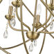 Aria 5 Light 24 inch Antique Brass Chandelier Ceiling Light