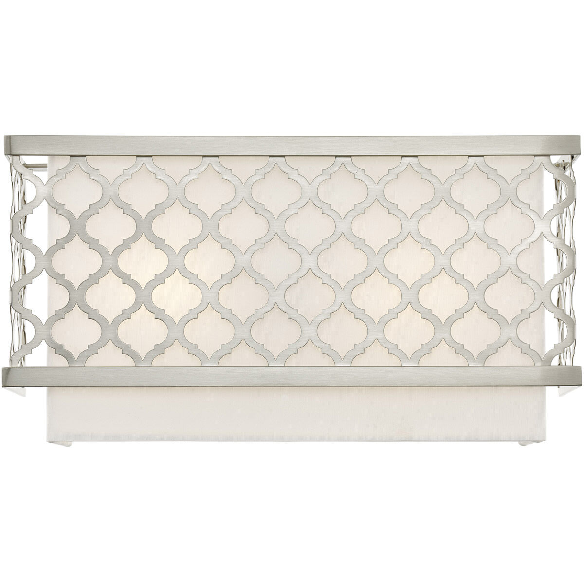 Arabesque 2 Light 13 inch Brushed Nickel ADA ADA Wall Sconce Wall Light