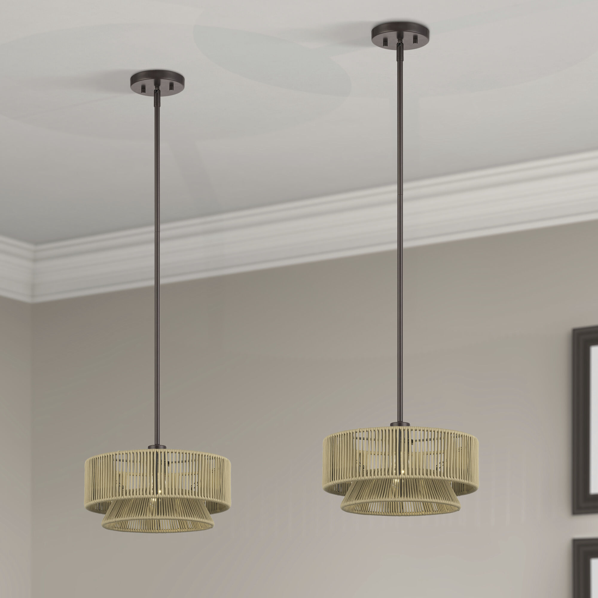 Florell 1 Light 13 inch English Bronze Pendant Ceiling Light