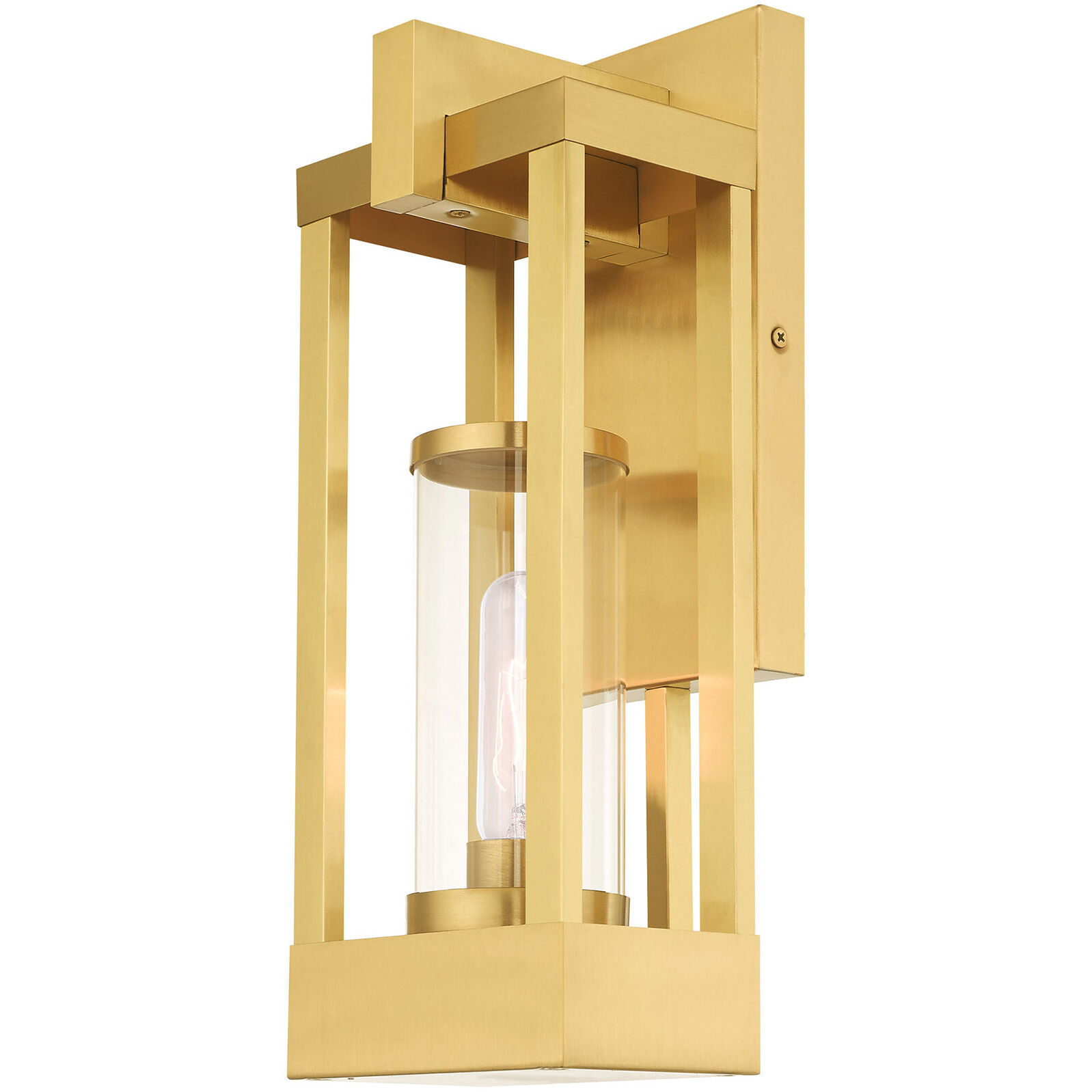 Delancey 1 Light 16 inch Satin Brass Outdoor Wall Lantern