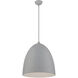 Arlington 3 Light 19 inch Nordic Gray with Brushed Nickel Accents Pendant Ceiling Light