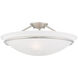 Newburgh 3 Light 20 inch Brushed Nickel Semi-Flush Mount Ceiling Light