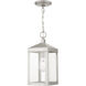Nyack 1 Light 6 inch Brushed Nickel Outdoor Pendant Lantern