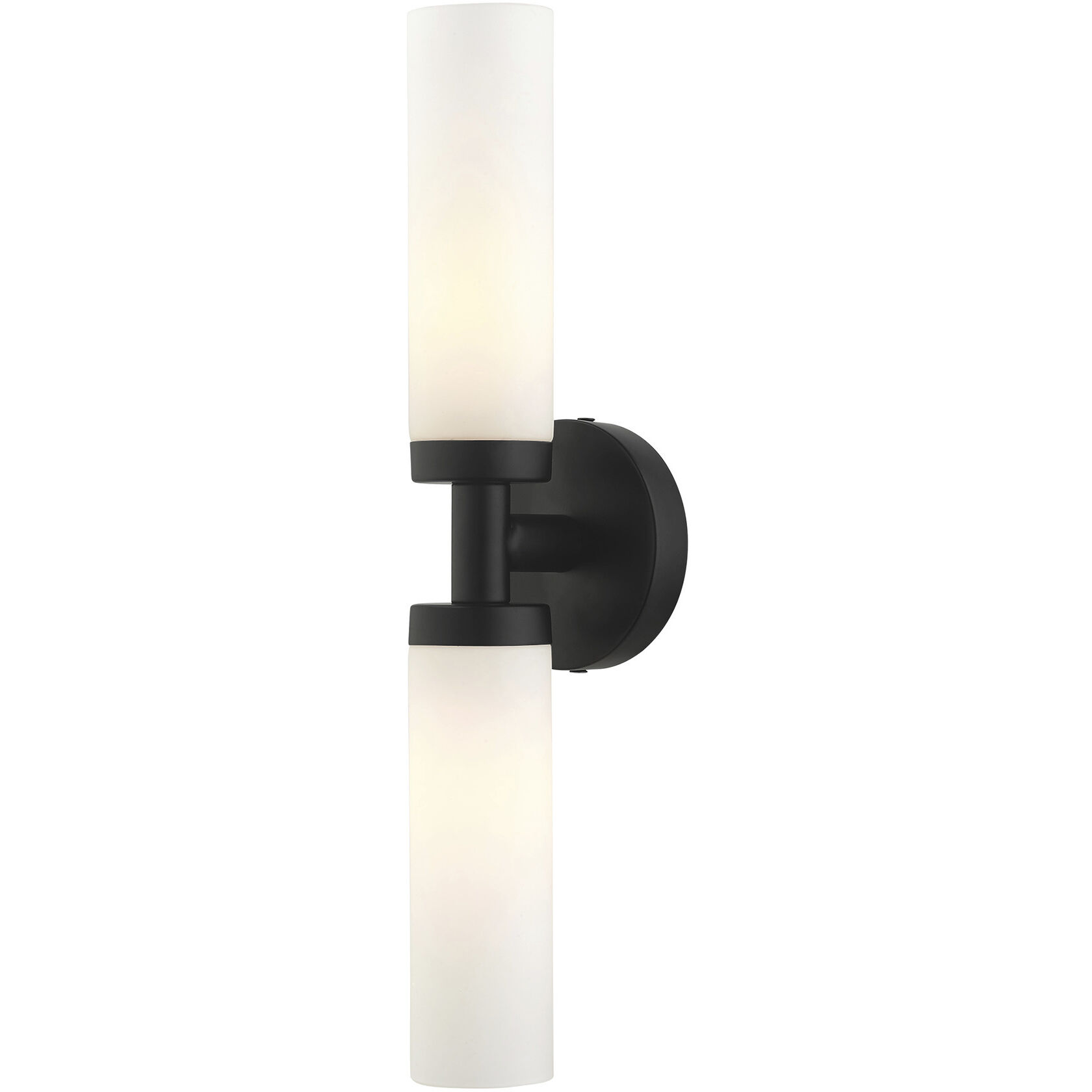 Aero 2 Light 18 inch Black ADA Vanity Sconce Wall Light