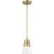 Brynhurst 1 Light 5.13 inch Natural Brass Mini Pendant Ceiling Light