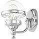 Oldwick 1 Light 6 inch Polished Chrome Vanity Sconce Wall Light