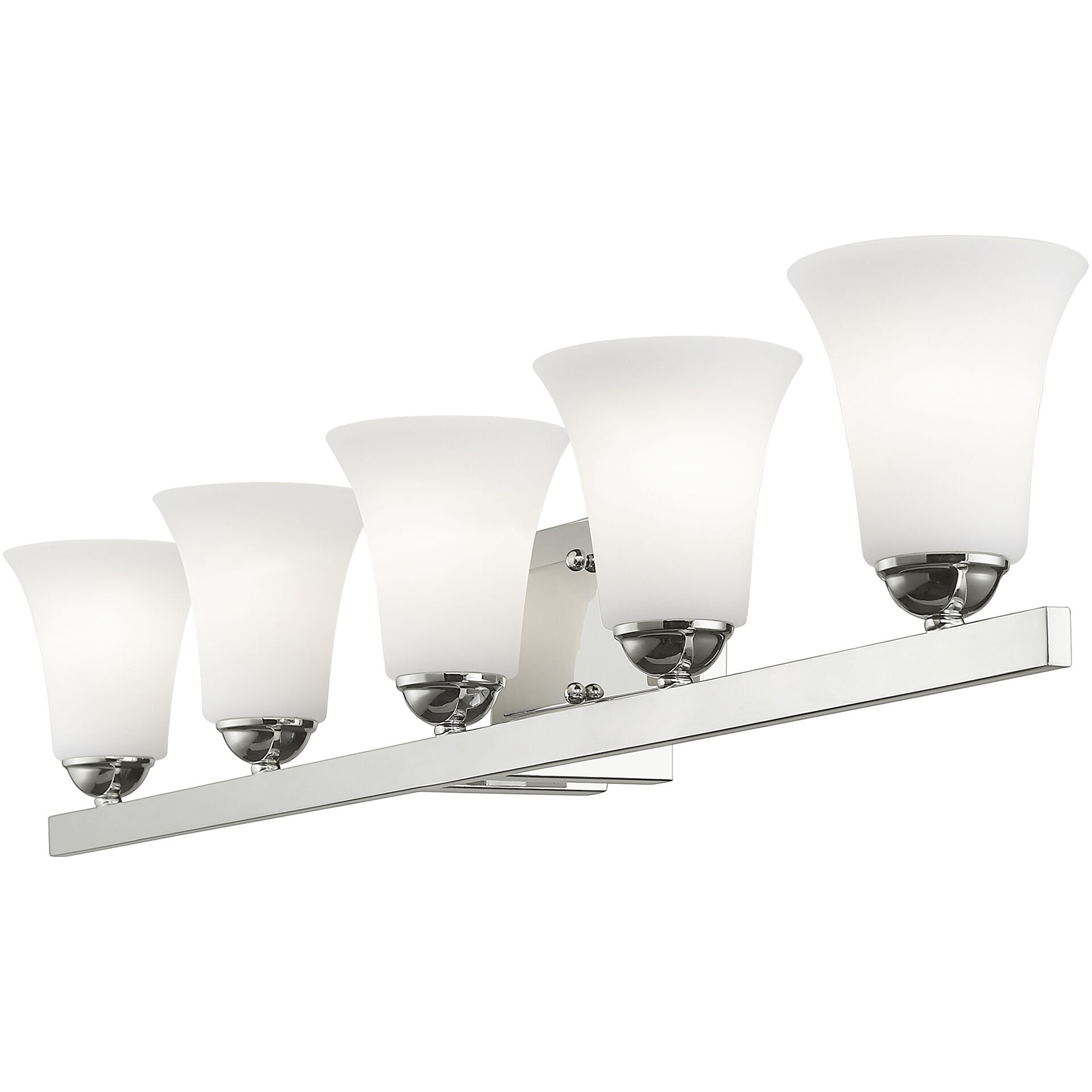 Ridgedale 5 Light 43 inch Polished Chrome Bath Vanity Wall Light