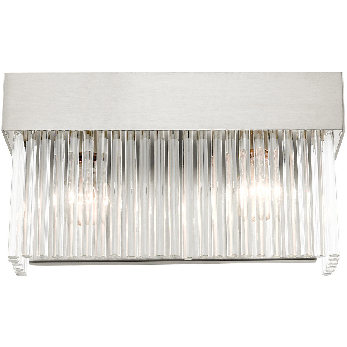 Norwich 2 Light 14 inch Brushed Nickel ADA Sconce Wall Light