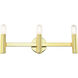 Copenhagen 3 Light 24 inch Polished Brass ADA Vanity Sconce Wall Light