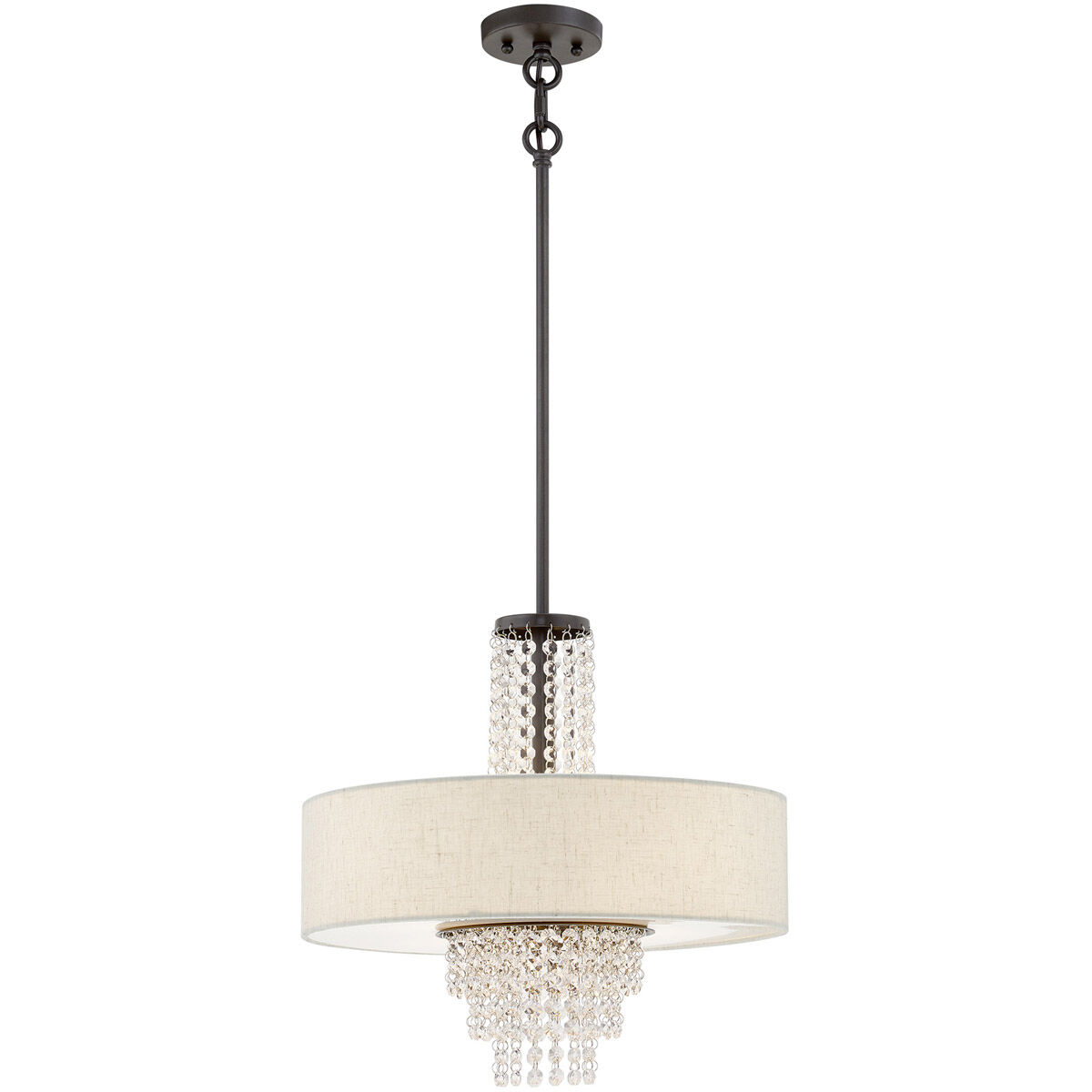 Carlisle 4 Light 18 inch English Bronze Pendant Chandelier Ceiling Light