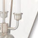 Westover 3 Light 22 inch Brushed Nickel Large Outdoor Post Top Lantern