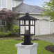 Crestlake 1 Light 13.5 inch Textured Black Outdoor Post Top Lantern
