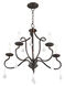 Callisto 5 Light 24 inch English Bronze Chandelier Ceiling Light